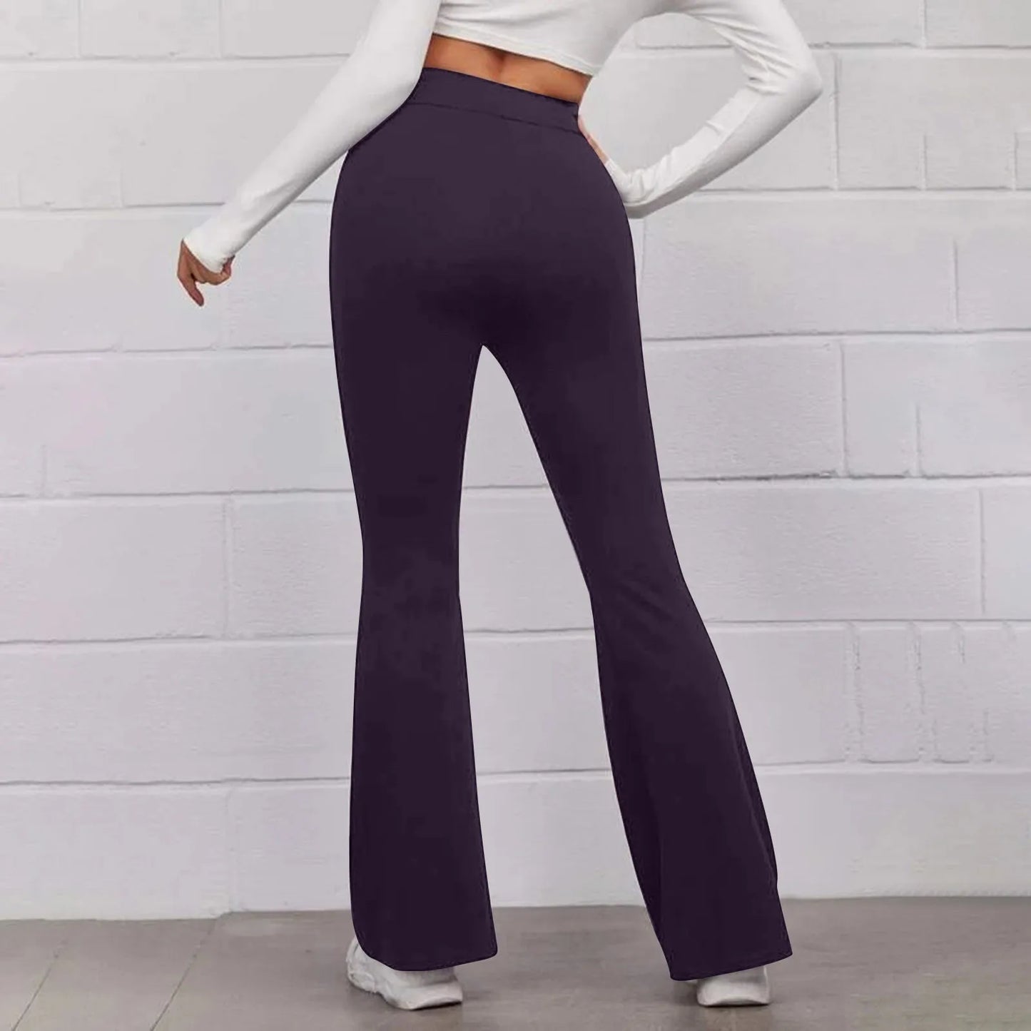 Sport Micro Flared Fitness Hosen Yoga erscheinen dünn hoch taillierte Hüfte heben nahtlose Hose mit weitem Bein ausgestellte Hosen für Frauen
