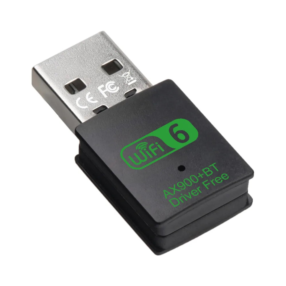 WiFi 6 Wireless Lan Card Driver Free USB Wifi Adapter Dual Band 2.4G/5GHz Wifi Card Bluetooth 5.4 Wifi Antenna For PC Laptop.