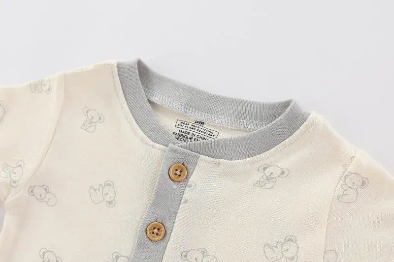 Kiddiezoom 3-teiliges Sommermode-Cartoon-Body für Jungen und Mädchen, weiche Onesies für Neugeborene