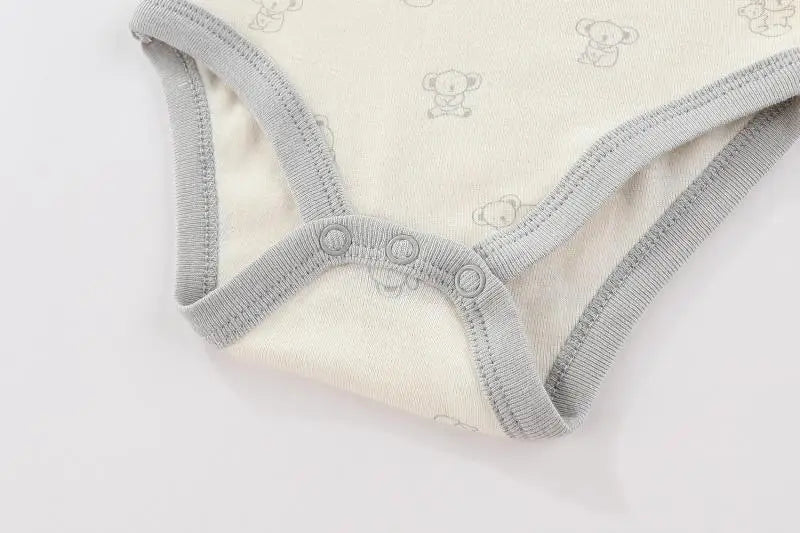 Kiddiezoom 3-teiliges Sommermode-Cartoon-Body für Jungen und Mädchen, weiche Onesies für Neugeborene