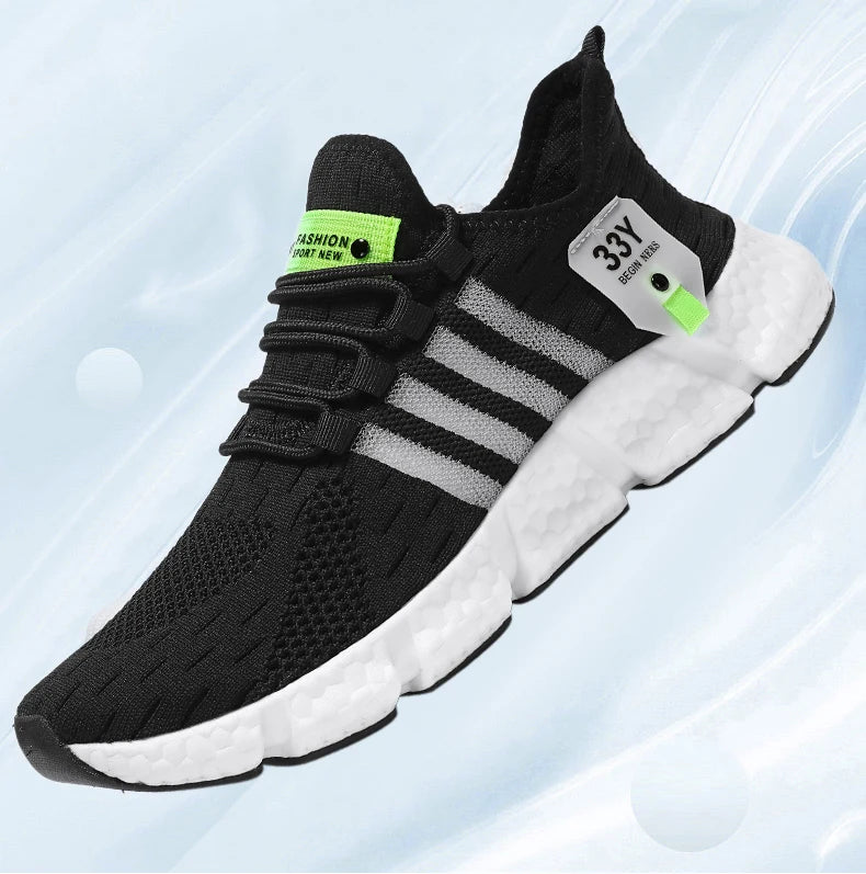 Atmungsaktives Mesh Männer Schuhe Trendy Leichte Fuß Wohnungen Plus Größe Männliche Tennis Turnschuhe Laufen Outdoor Fitness Schuhe 2024