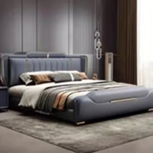 Doppel Full Size Bett rahmen Whitr großes modernes Design Kopfteil Bett Königin Schlafzimmer Luxus Muebles Para Dormitorio nordischen Möbel