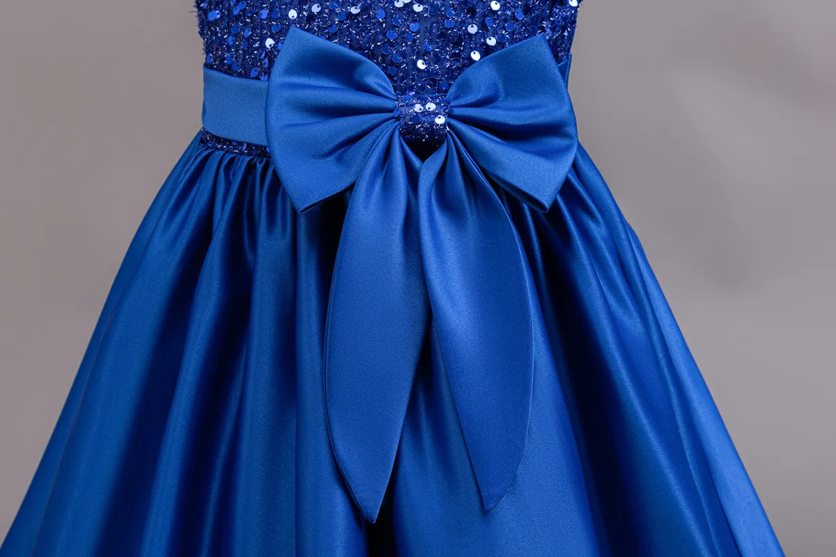 Performance Formelles Partykleid für Mädchen, Kinderkleidung, Paillettenkleider, aktive Kleider für Mädchen, Kinderkleidung, Schwarz, 3 bis 10 Jahre