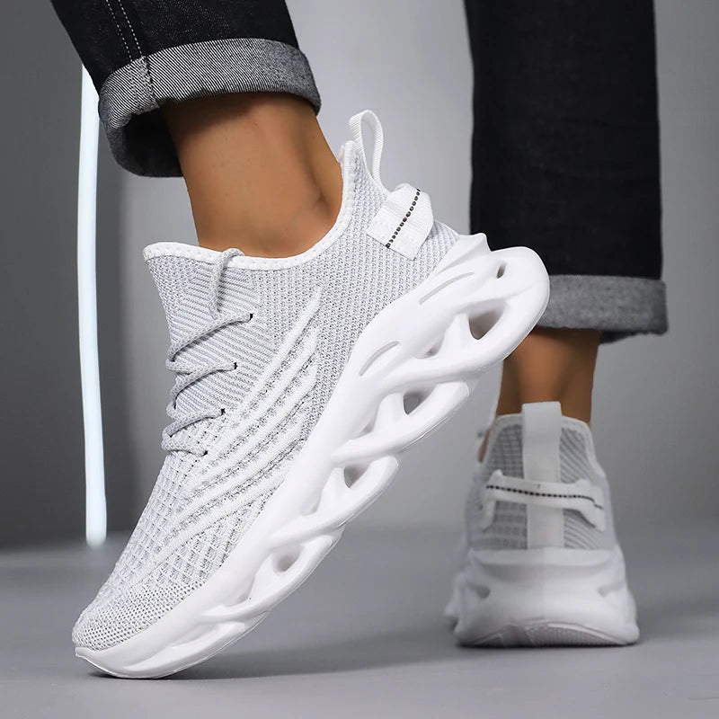 Männer Schuhe Bequeme Turnschuhe Atmungsaktiv Für Mesh Tennis Sport Laufen Gehen Im Freien Rot Fliegen Weben Frauen Slip-on Gym schuhe
