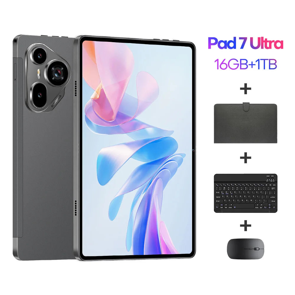 Original Tablet Pad 7 Ultra 11 Inch 16GB RAM 1TB ROM tablet Android 14 Core Pad Tablet PC Phone Dual Wifi tablette 8800mah