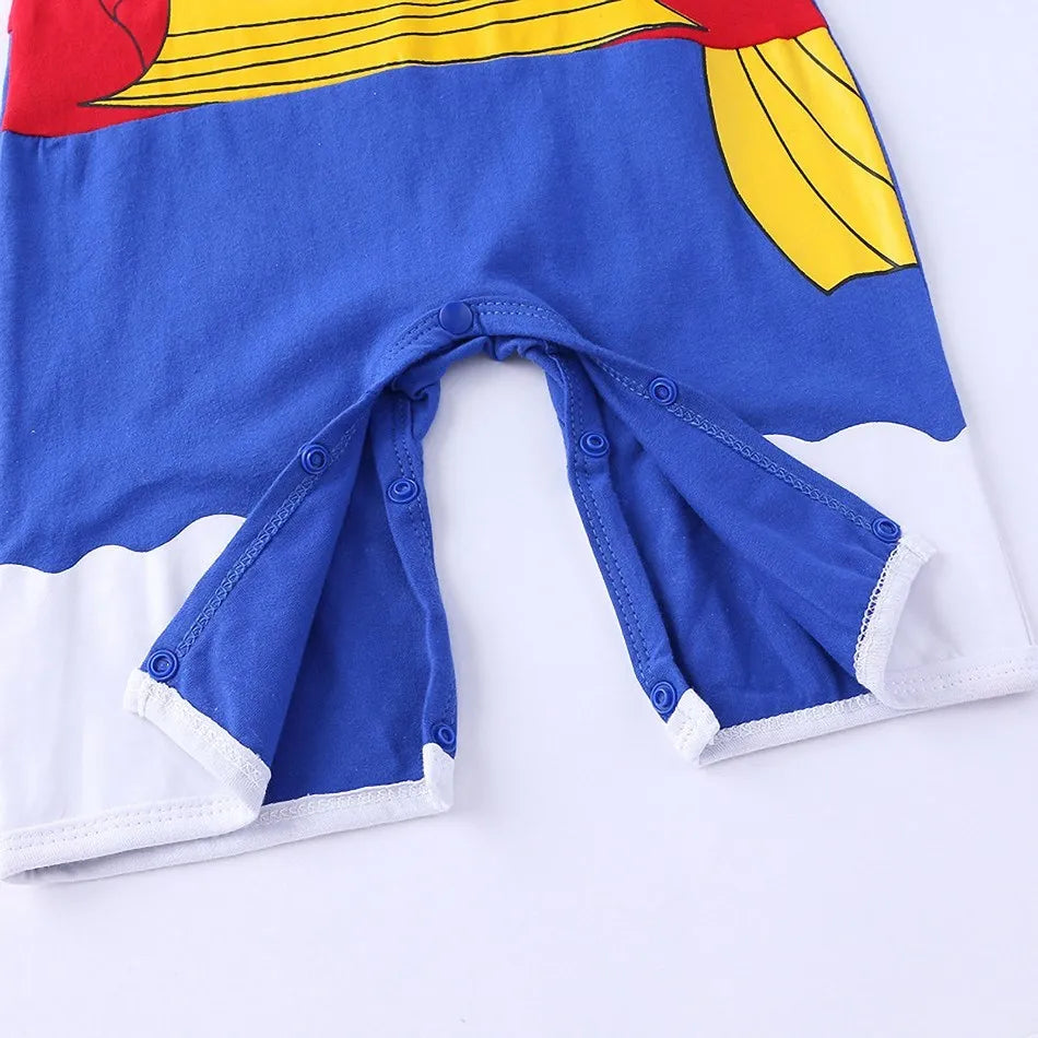0-2 Jahre Baby Junge und Mädchen Strampler Neugeborenen Sommer Kurzarm Overall Baby Anime Cartoon Baumwolle Cosplay Kostüm