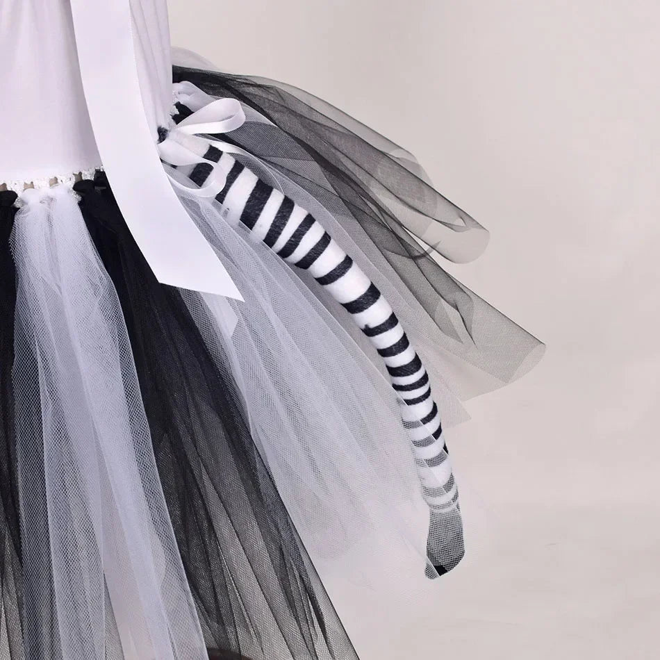 Halloween Tier Cosplay Kostüm für Kinder Wald Thema Kühe Tiger Giraffe Leopard Zebra Tutu Kleider Performance Tanz Sets