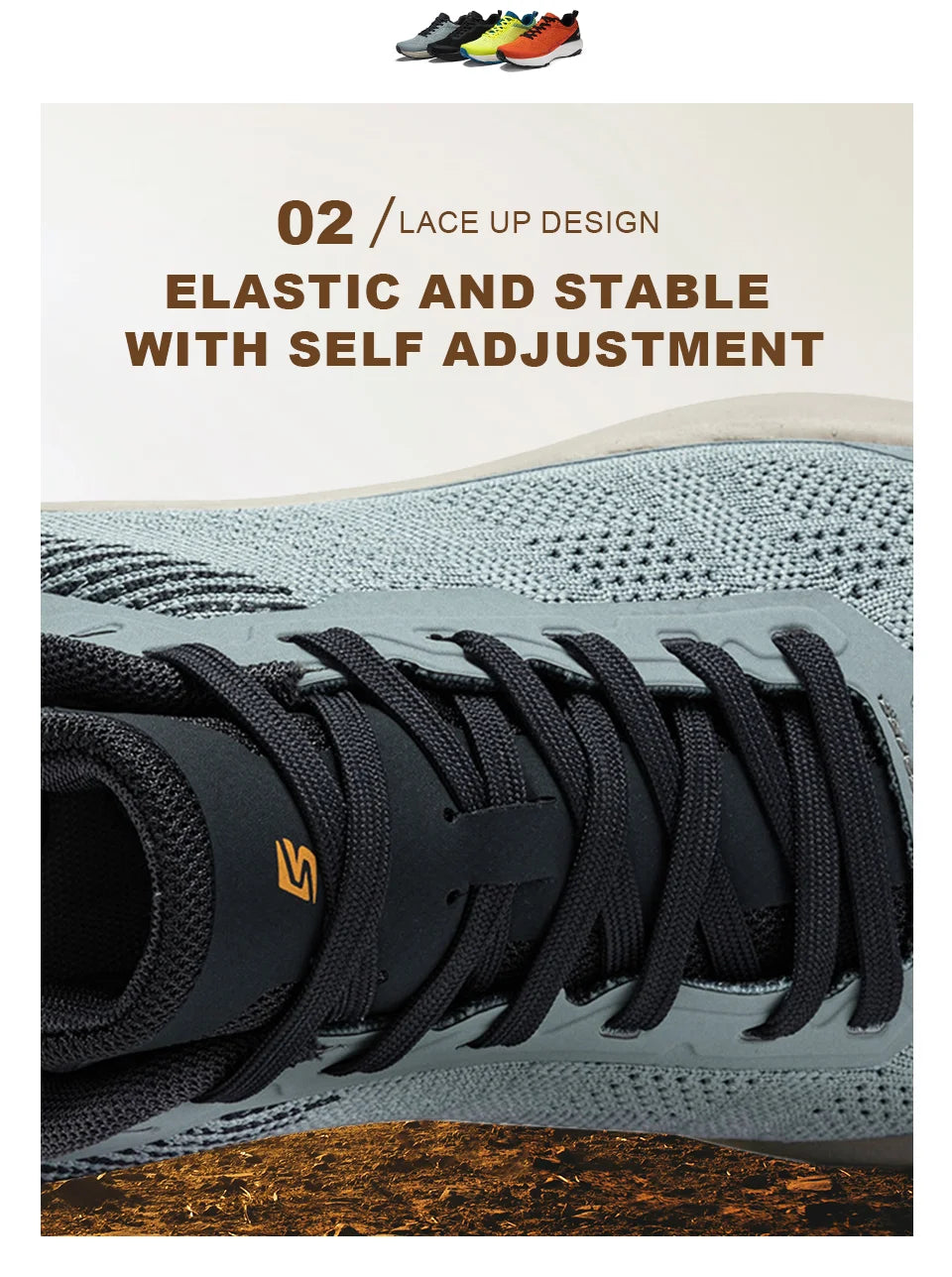 Baasploa Männer Wanderschuhe Komfort Tragen Beständig Outdoor Schuhe Männer Atmungsaktives Mesh Casual Turnschuhe Klettern Nicht-Slip Spitze Up