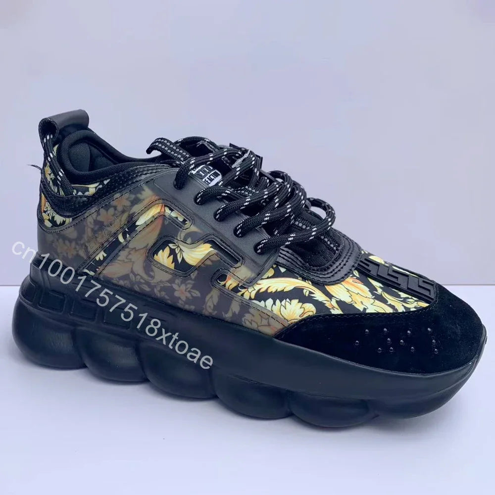 Luxus-Outdoor-Freizeitschuhe der Größe 36–45 für Männer und Frauen, modische Freizeit-Turnschuhe, Herbst-Winter, dicker Boden, niedrige Sportschuhe
