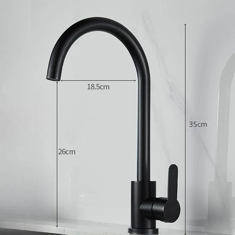 Kitchen Sink Faucet Wash basin Faucet Single Handle Stainless Steel Hot And Cold Mixer Water Tap Deck Mounted Bathroom Faucet