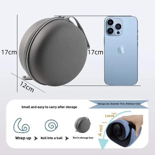 Ice silk U-shaped travel neck pillow airplane pillow neck pillow portable adjustable memory cotton U-shaped pillow.