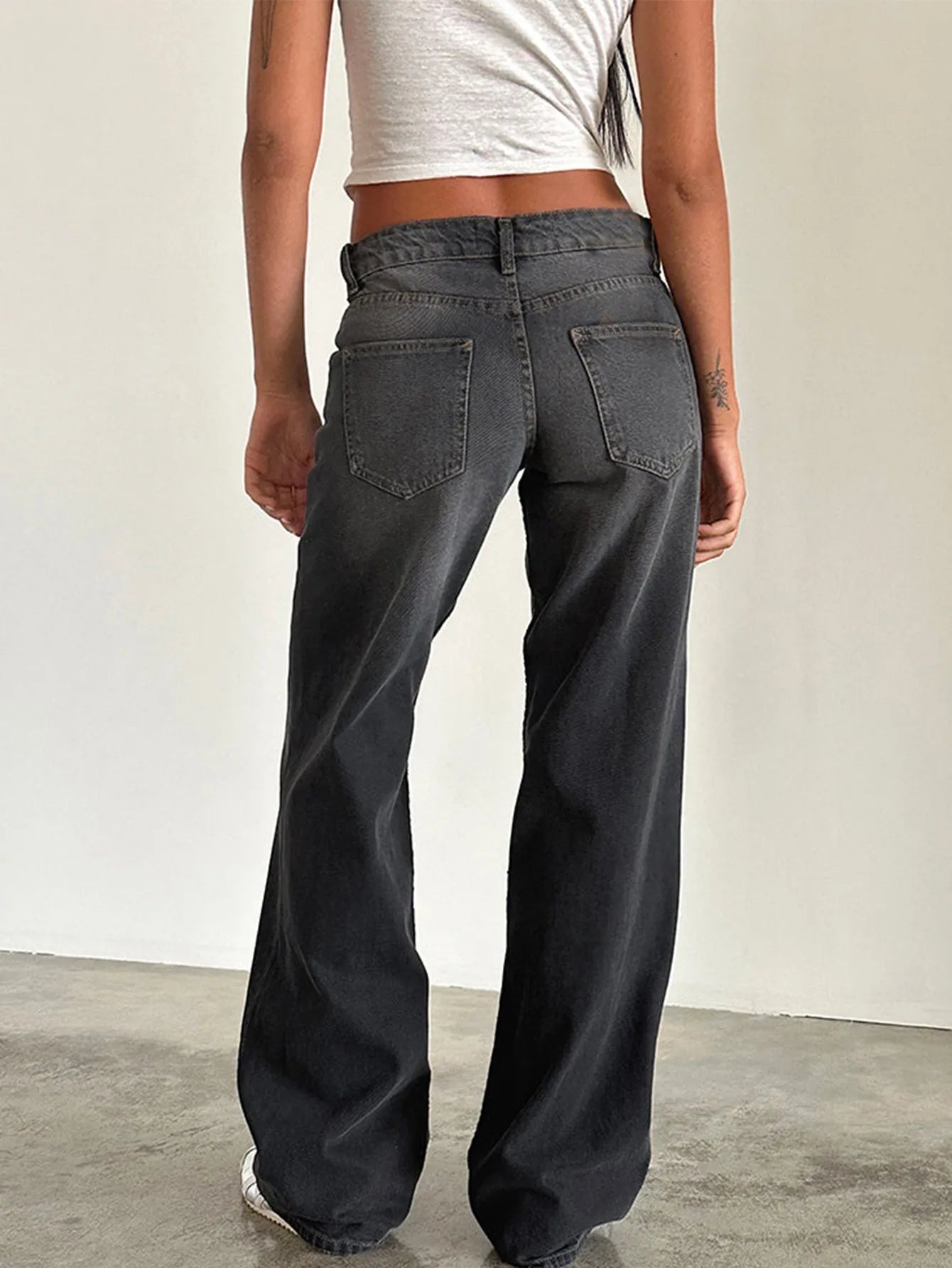 2024 neue Y2K Hohe Taille Baggy-Jeans Für Frauen Mode Lose Denim Breite Bein Hosen Casual Weibliche Kleidung XS-XL Drop verschiffen