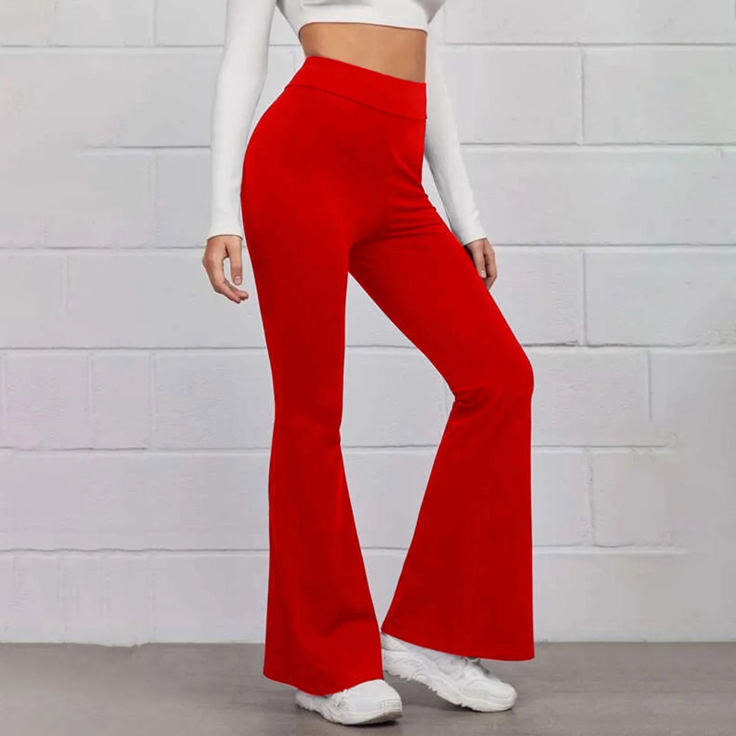 Sport Micro Flared Fitness Hosen Yoga erscheinen dünn hoch taillierte Hüfte heben nahtlose Hose mit weitem Bein ausgestellte Hosen für Frauen
