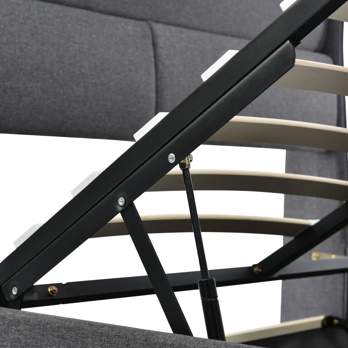 Vsoga 160x200 cm gepolstertes Doppelbett, verstellbare Kopfstütze, Leinen material, Lattenrost, Teen-Bett, 140x200 cm, 180x200 cm