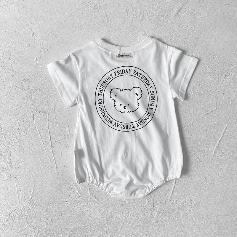 0-2Y Sommer Baby Body Niedlichen Cartoon Gedruckt Einteiliges für Kleinkinder Mädchen und Jungen Baby Kleidung Kleinkind Kurzarm Overall