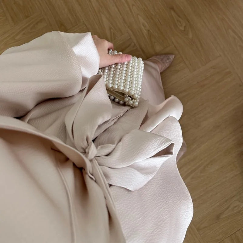 2-teiliges Saudi-Arabien muslimisches Damen-Abaya-Kleid aus Satin für Damen, Islam, Dubai, Urlaub, bescheidene Kleidung, 2024, elegante türkische Robe