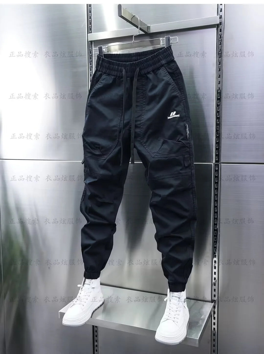 Multi-Pocket Cargo Hosen Einfarbig Casual Harem Bleistift Hosen Outdoor Jogging Jogginghose Luxus Marke männer Kleidung
