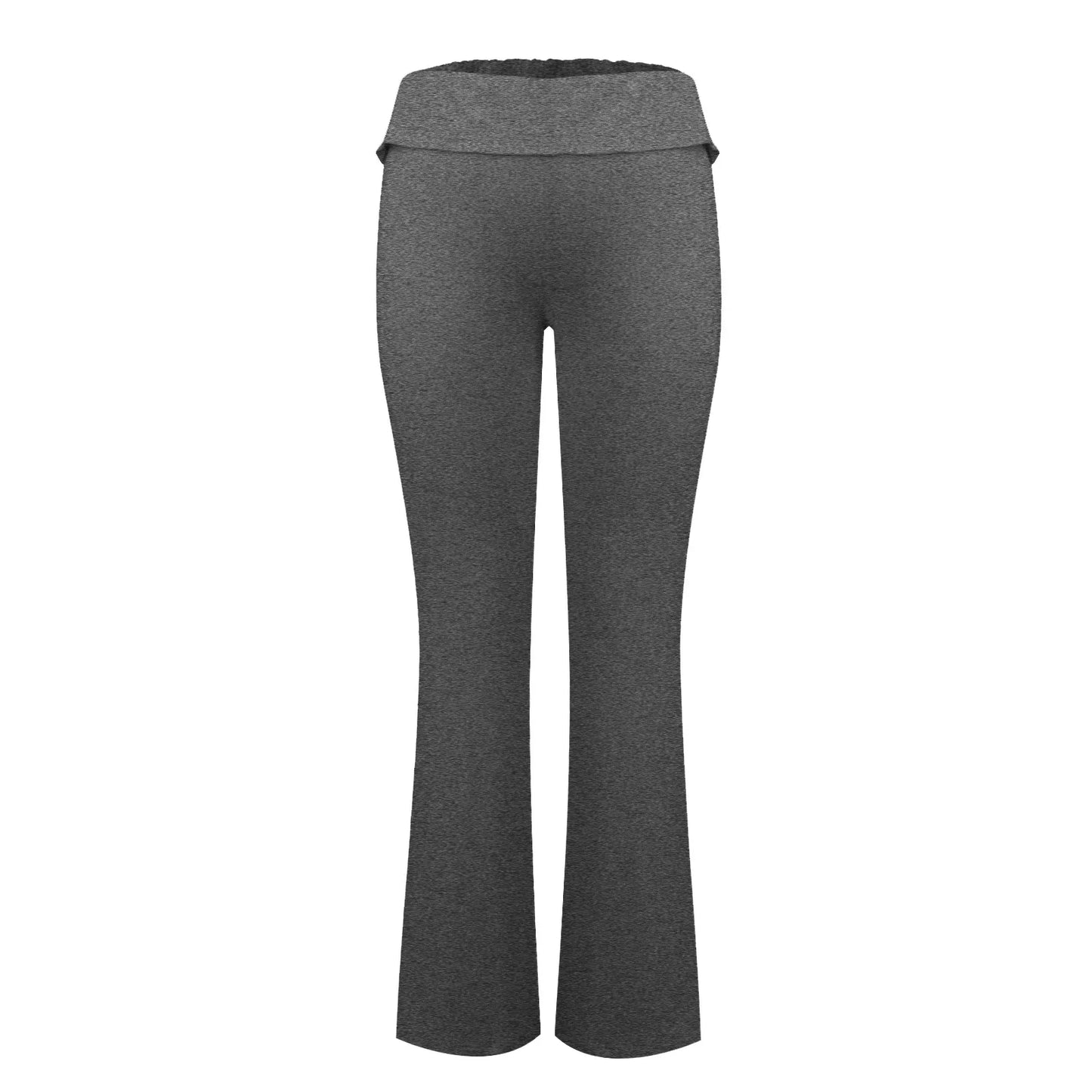 Damenmode, einfarbig, schmale Passform, schmale Reverse-Taille, niedrige Taille, elastische Taille, Schlaghose, Hose für Damen, Damenhose 2024