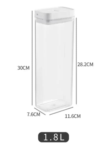 Sealed Plastic Food Storage Box Cereal Candy Dried Jars with Lid Fridge StorageTank Containers Household Items Kitchen Organizer