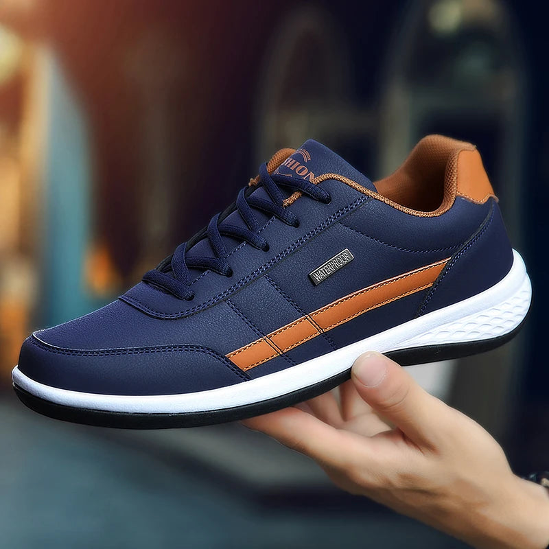 Pu Leder Männer Schuhe Turnschuhe Trend Casual Atmungsaktive Freizeit Männlichen Turnschuhe Nicht-Slip Schuhe Vulkanisierte Schuhe Tenis Masculino