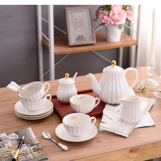 English set ceramic afternoon tea.