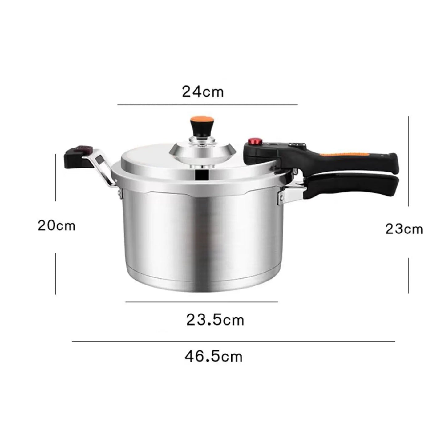 4L/5L/6L European 304 Stainless Steel Pressure Cooker Explosion-proof Household Pressure Cooker Gas Open Flame Induction Cooking.