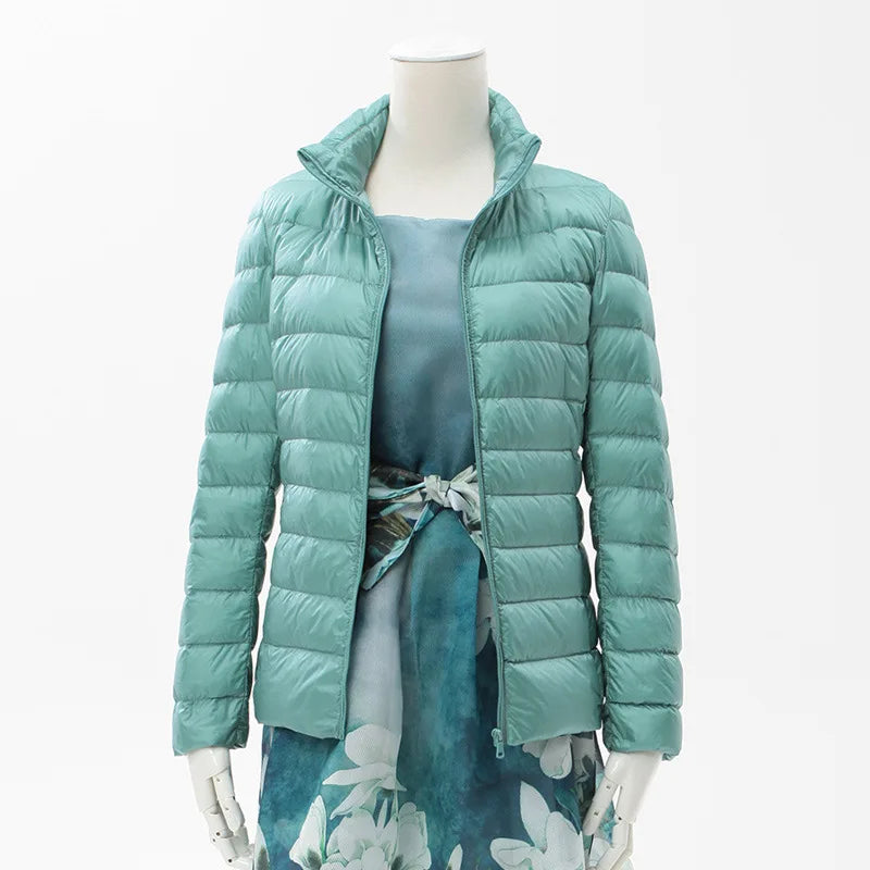 13 Farben Frauen Frühling Puffer Mantel 2023 Neuheiten Ultra Licht Weiße Ente Unten Jacke Koreanische Slim Fit Kurze Parkas