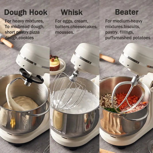 Petrus Stand Mixer Multifunctional Food Processor Heavy Duty Intelligent Kitchen Blender 800W 6L PE4633.