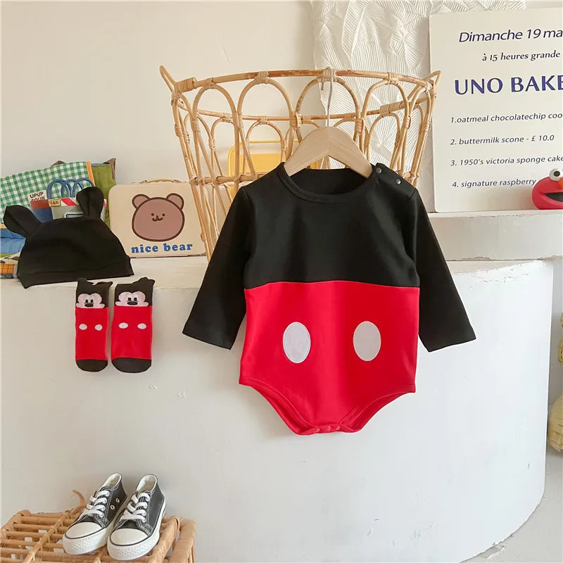 Winnie The Pooh Bär Baby Body Neugeborenen Langarm Strampler Kleinkind Jungen Mädchen Overall Kleidung K3529