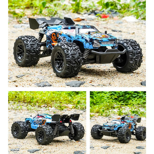 RC Off-road Car Toy 2.4G High Speed Remote Control 1:14 Bigfoot Climbing Model Car Shock Absorber With led light.