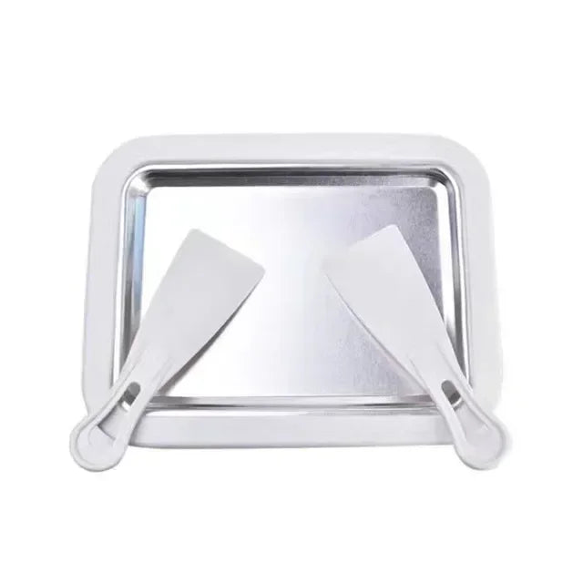 Mini Fried Yogurts Yogurt Frozen Pan Ice Cream Maker Machine Rolled Ice Cream Maker with 2 Spatulas Fry Ice Plate Home Use.