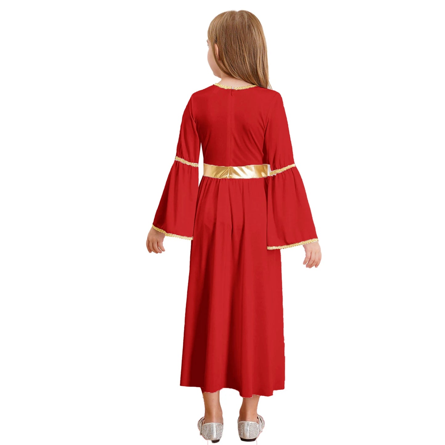 Kinder Mädchen Engel Kostüm Weiß Griechischer Gott Robe Halloween Cosplay Kleid Rollenspiel Karneval Performance Kleid mit Flügeln Dress Up
