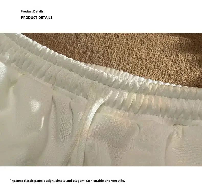 Sommer Casual männer Shorts Ins Trendy Marke Amerikanischen Stil Gespleißt Mittlere Taille Gerade Bein Lose Fit Breite Bein Minute Jogginghose