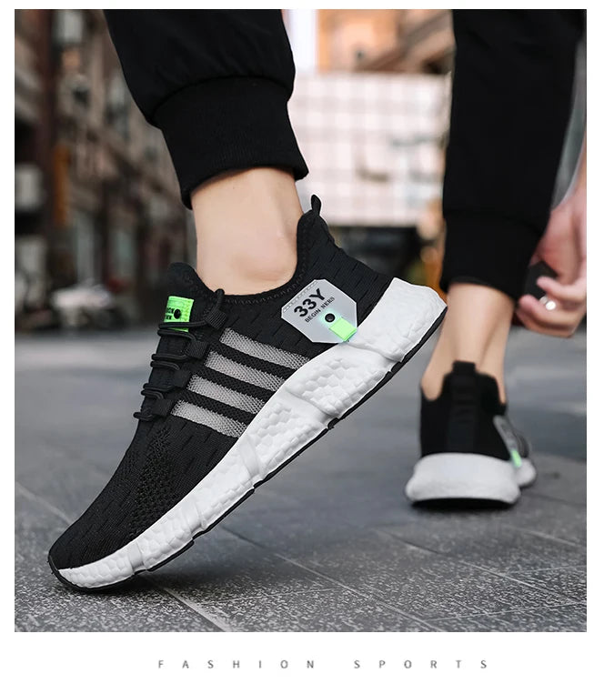 Atmungsaktives Mesh Männer Schuhe Trendy Leichte Fuß Wohnungen Plus Größe Männliche Tennis Turnschuhe Laufen Outdoor Fitness Schuhe 2024