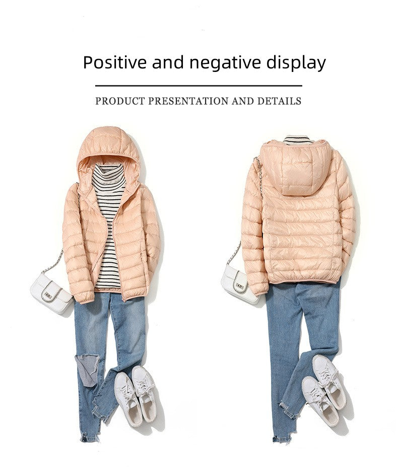 13 Farbe Neuankömmlinge Frauen Mode kurze ultraleichte dünne packbare Puffer Jacken weibliche süße Stil koreanische Daunen mäntel