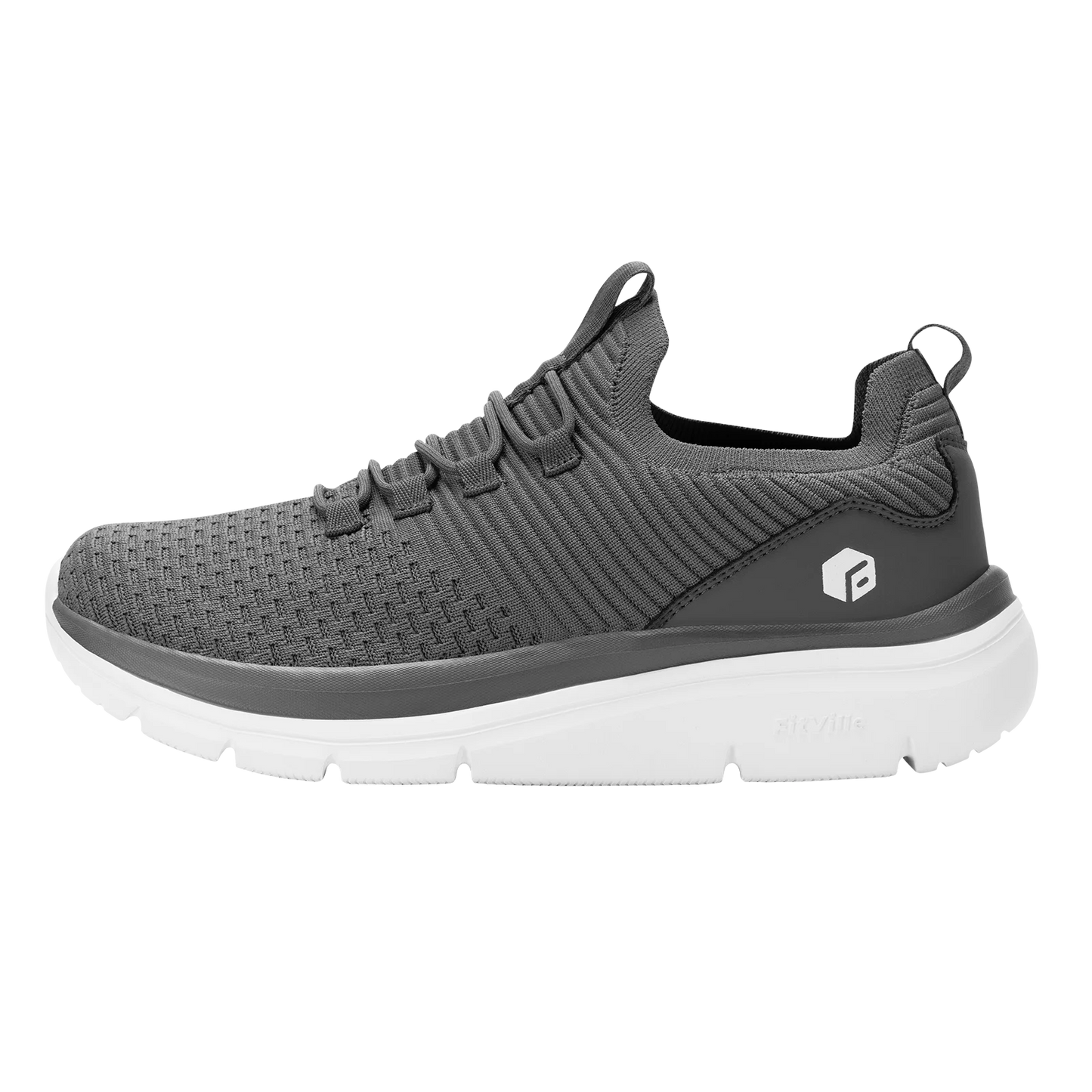 FitVille Herrenschuhe zum Hineinschlüpfen, leichte, breite Breite für Plattfüße, Plantarfasziitis, Fersenschmerzlinderung
