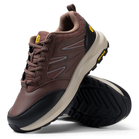 FitVille Men'S Widened Hiking Waterproof Outdoor Work Hiking Shoes With Arch Support To Relieve Heel Pain Lightweight Non-Slip.