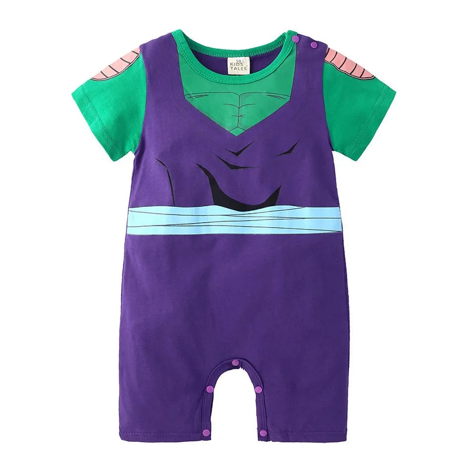 0-2 Jahre Baby Junge und Mädchen Strampler Neugeborenen Sommer Kurzarm Overall Baby Anime Cartoon Baumwolle Cosplay Kostüm