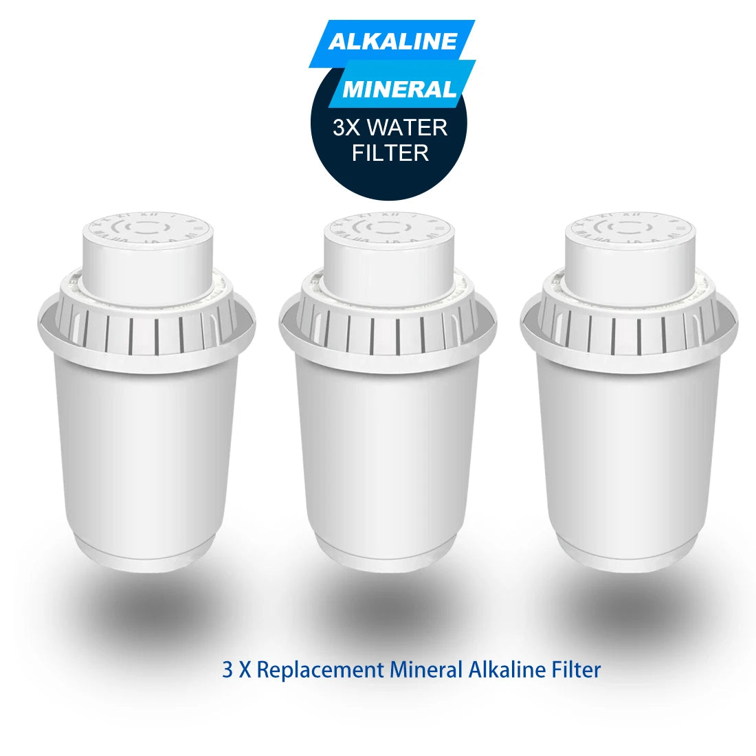 ALTHY 3.5L Mineral Alkaline Water Pitcher Filter - 400L Long-Life Filters - Alkalizer Purifier Filtration System +pH -ORP.