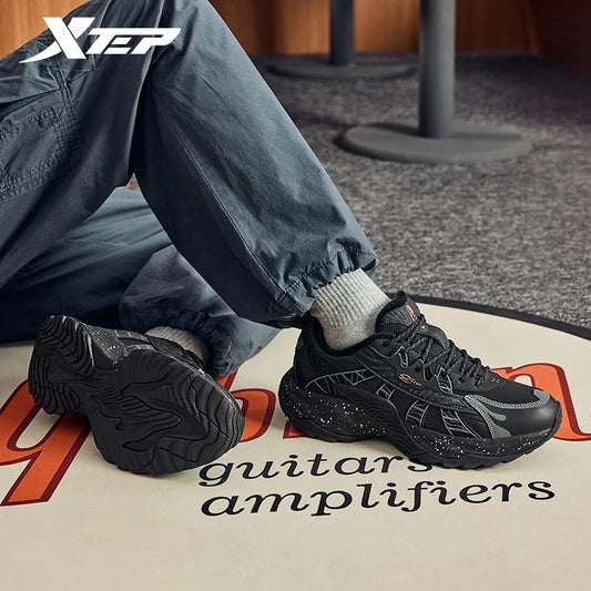 Xtep Flame 5.0 Men's Cotton Shoes 2024 Winter Comfortable Lightweight Heightening Rabbit Fur Warm Retro Casual Shoe 976419370048.