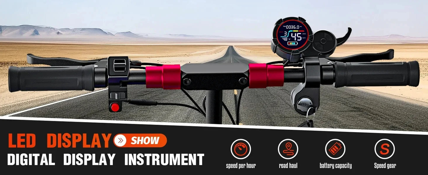 J11 Max E-Scooter 1200W Motor 48V18AH With Seat Commuter Adult Electric Scooter 11" All-Terrain Fold Scooters One-year Warranty.