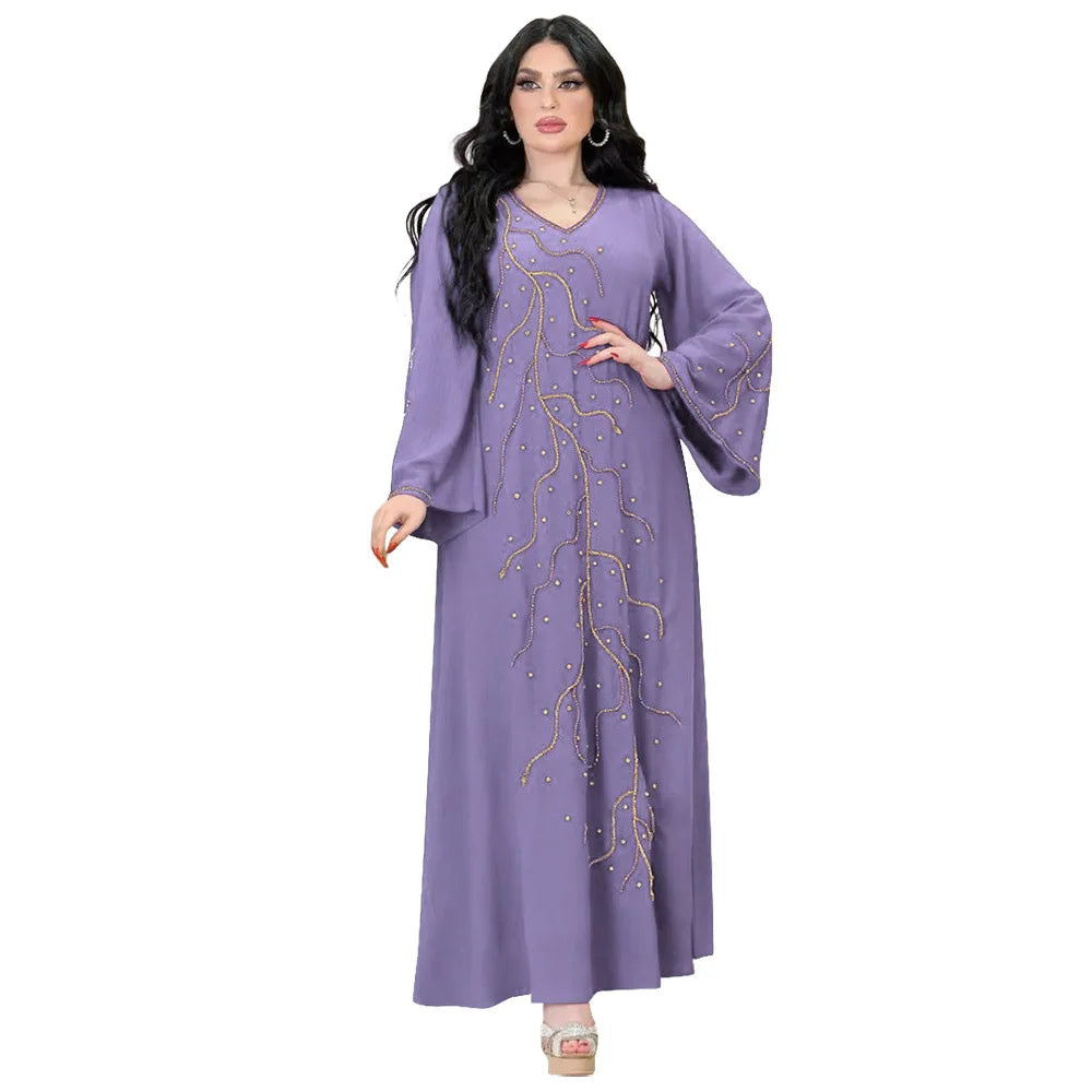 Kaftan Eid elegante muslimische Frauen Kleid Ramadan Party Dubai Abaya Truthahn Islam lange Abendkleider Musulmane elegante Vestidos