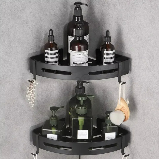 Badezimmer-Shampoo-Halter, Badezimmer-Eckregale für die Dusche, Make-up-Aufbewahrungsregal, Organizer-Regal für die Dusche ohne Bohren