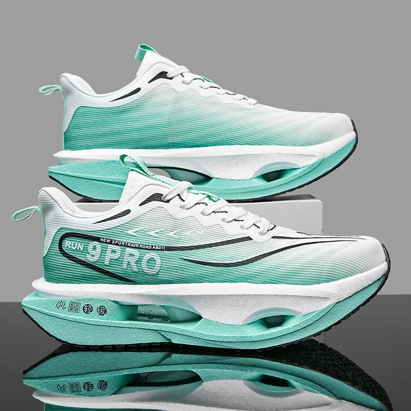 Cushioning Running Shoes 9PRO for Men Carbon Board Sneakers Outdoor Training Sports Lightweight Breathable Shoes Women's 2025