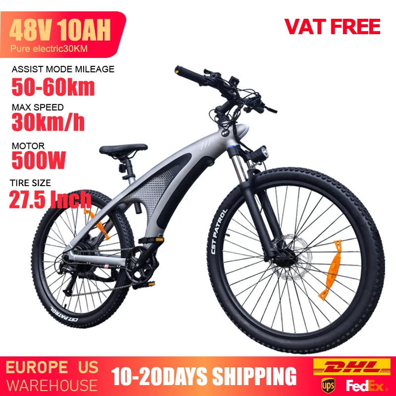 HUANCI Q5 electric bike 2000W electric bikes 27.5 Inch Electric bicycle 48V 20AH electric e bike Mountain adults ebike fatbike