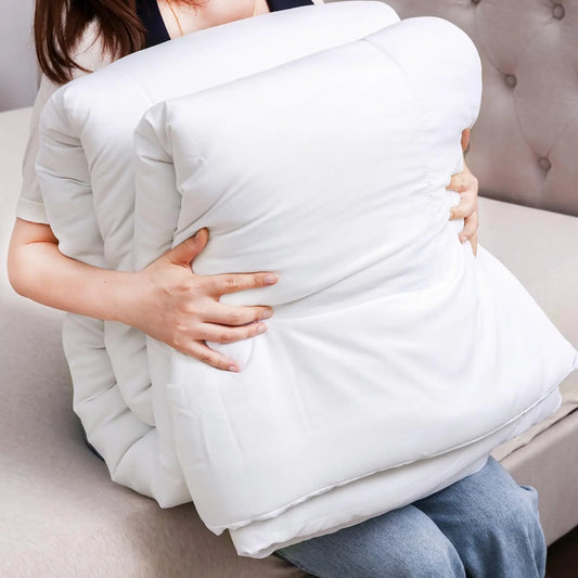 Good Nite Winter 460 GSM Extra Thick Quilt - et Warm Winter - et Soft and Cozy Blanket White.