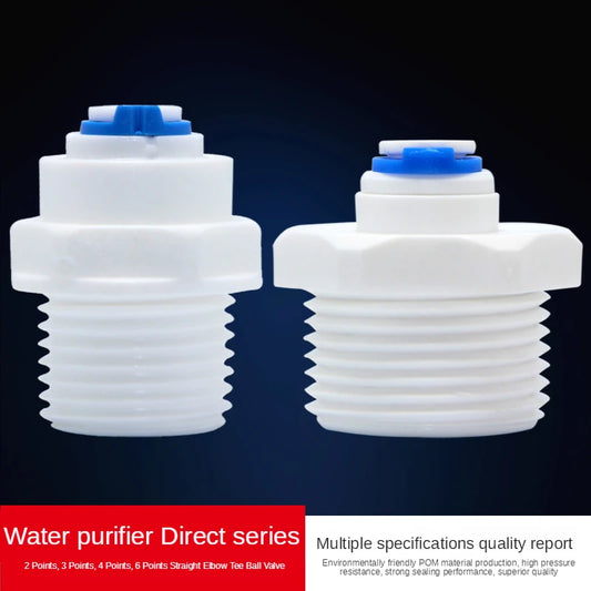 Fit for 1/4" 3/8" OD Tube Straight Equal Reducer Connector Fitting Aquarium Reverse Osmosis RO Water Dispenser