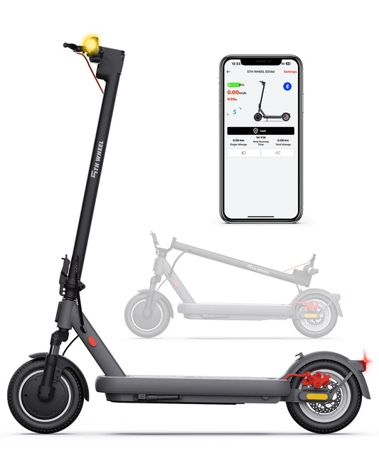 5TH WHEEL ES14 (ABE)Adult E-Scooter 400W Motor 48V 7.5AH Battery City Electric Scooter 10" Solid Tires Foldable EScooter.