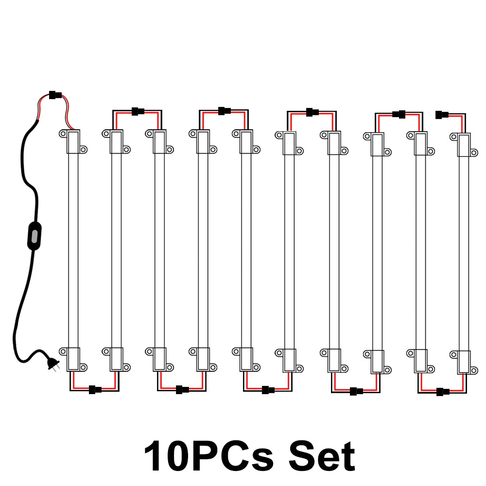 LED Tube Light AC220V 50cm 72LEDs High Brightness Night Bar 2835 Strip Energy Saving lamp for Home Kitchen Cabinet Wall Decor