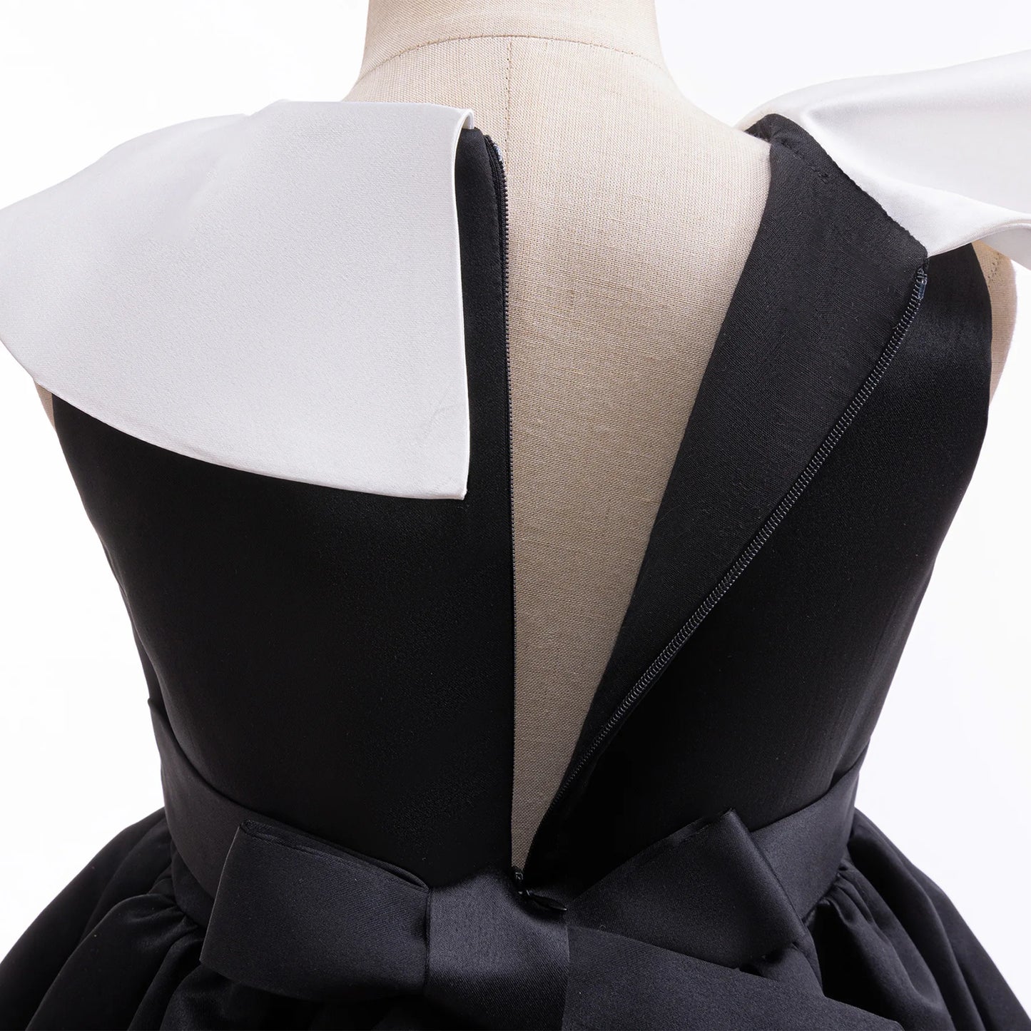 Kinder Kleider für Mädchen Vintage Schwarz Satin Prinzessin Kleid für Kinder Konzert Performance Hochzeit Geburtstag Zeremonie Abendkleid